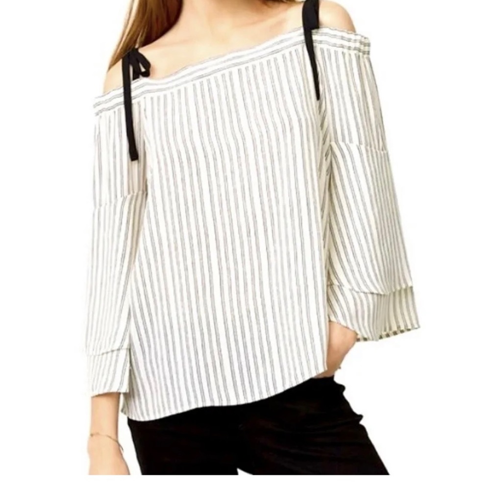 Loft off the shoulder bell sleeves blouse Size XS